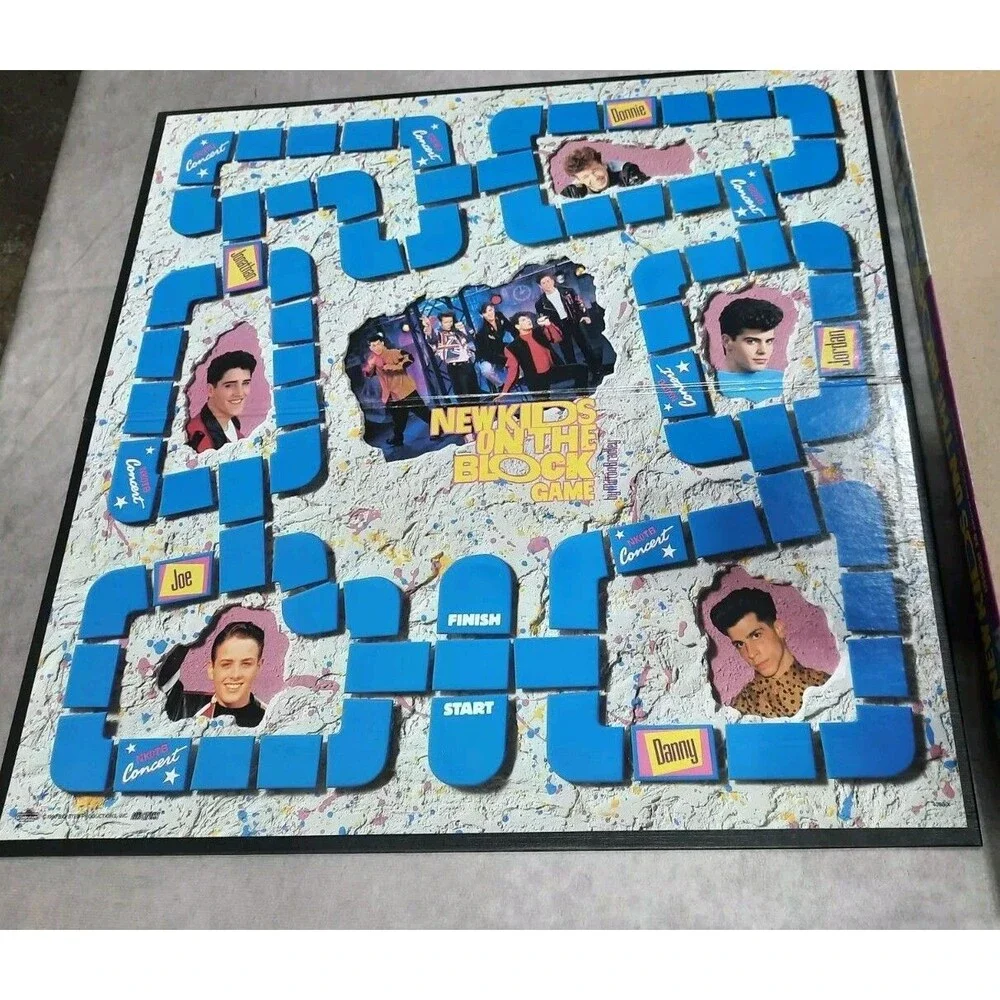 New Kids On The Block Vintage Milton Bradley Board Game - Cards Not Punched Out